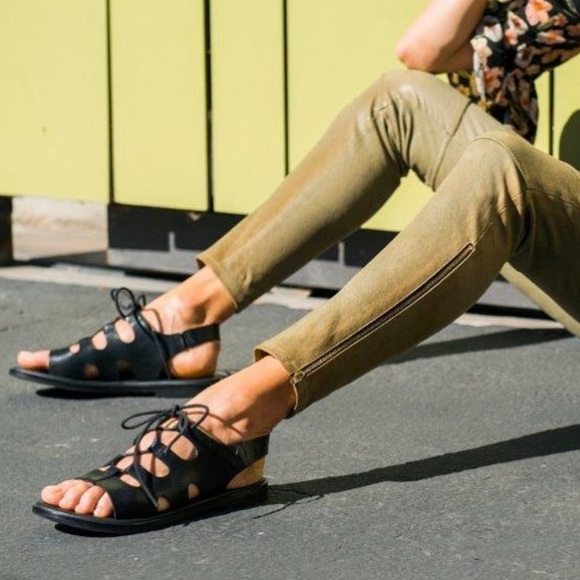 Kork-Ease Shoes - Saga Leather Ghillie Lace Up Sandals